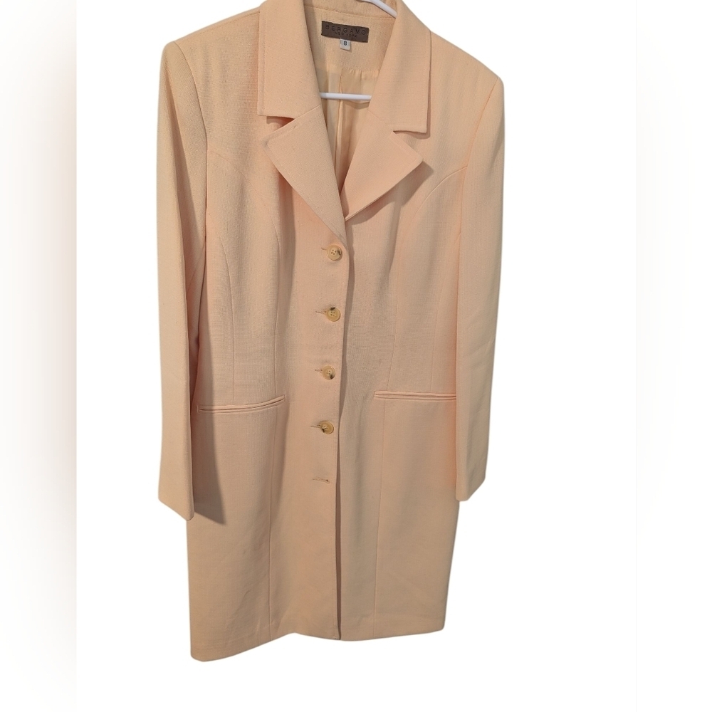 Vintage Bergamo,Butter Yellow Blazer Dress Size 8